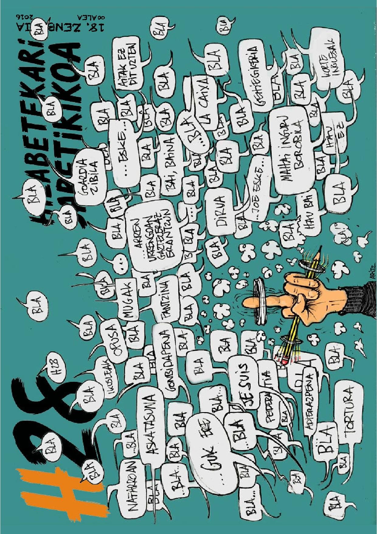 Iraileko Hatxehogeitazortzi hilabetekari satirikoa doan sarean