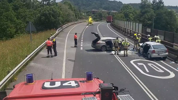 Istripu larri bat dela eta, N-634 errepidea zarratuta egon da zenbait orduz