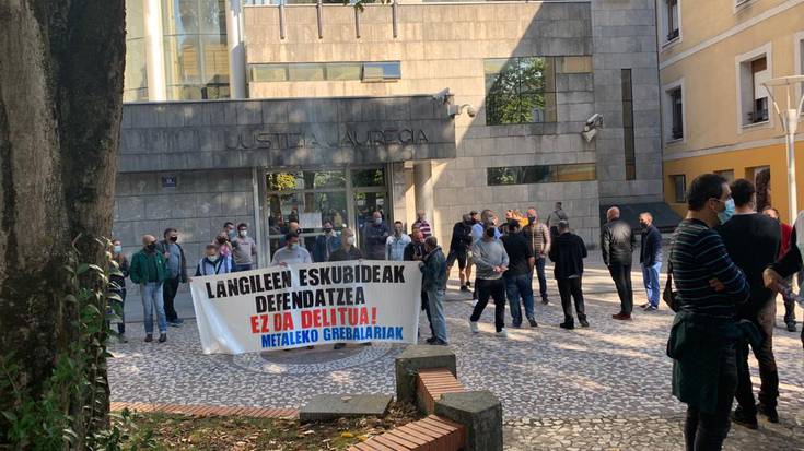 Iazko metalgintzako grebaren harira, pertsona batek deklaratu du Durangoko epaitegian