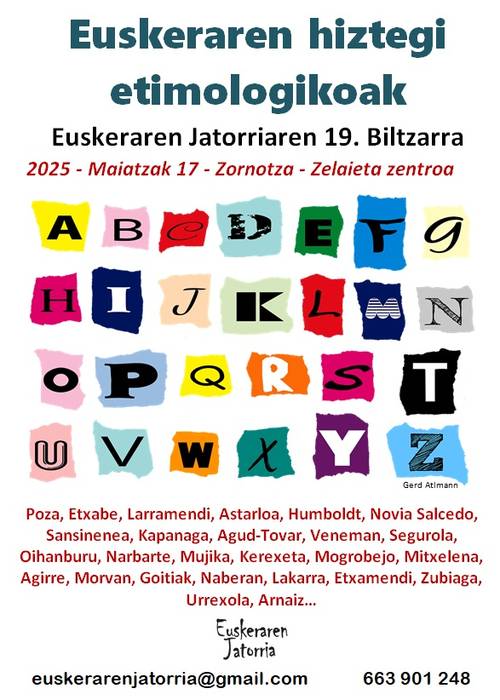 Euskararen hiztegi etimologikoak. Euskararen jatorriaren 19. biltzarra