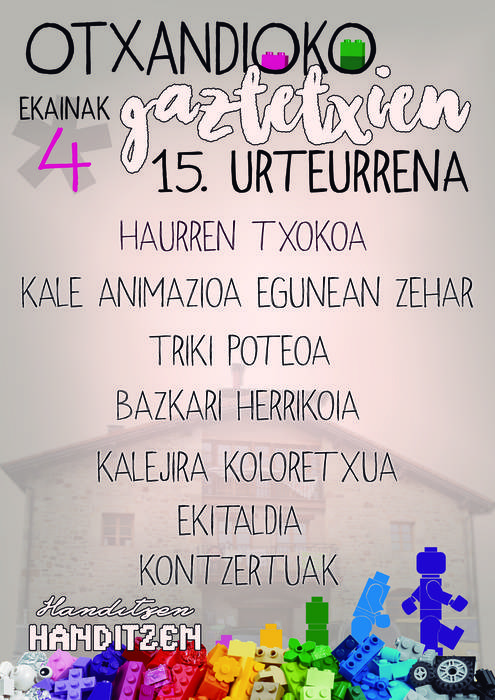 Gaztetxearen 15.urteurrena ospatuko dute zapatuan