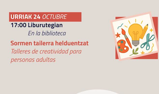 Sormen tailerra helduentzat