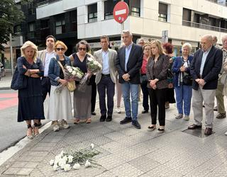 [BIDEOA]: Jesus Mari Pedrosa gogoratu dute, ETAk hura hil zuen leku berean