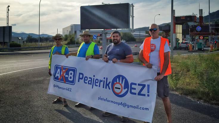 Bi elkarretaratze deitu ditu AP-8 Peajerik Ez plataformak uztailerako