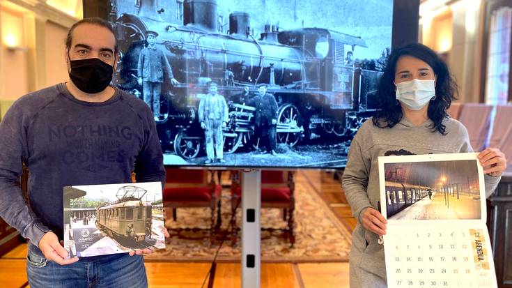 Durangoko Udalak tren geltoki zaharraren inguruko beste 4.000 egutegi banatuko ditu