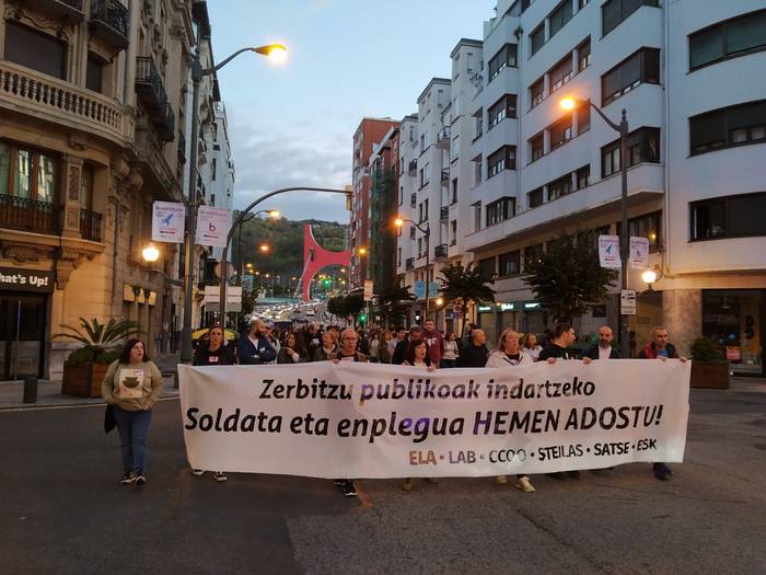 Greba eguna dute gaur sektore publikoko langileek