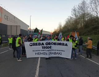 [ARGAZKI GALERIA]: Greba "jarraipen oso zabala" izaten dabil eskualdean, sindikatuen arabera