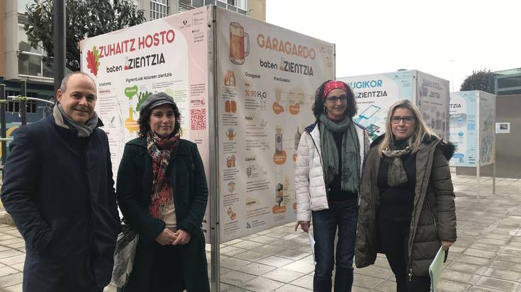 Eguneroko elementuen atzean dagoen zientzia ikusarazteko 'Zientzia kalean' erakusketa jarri dute Iurretan