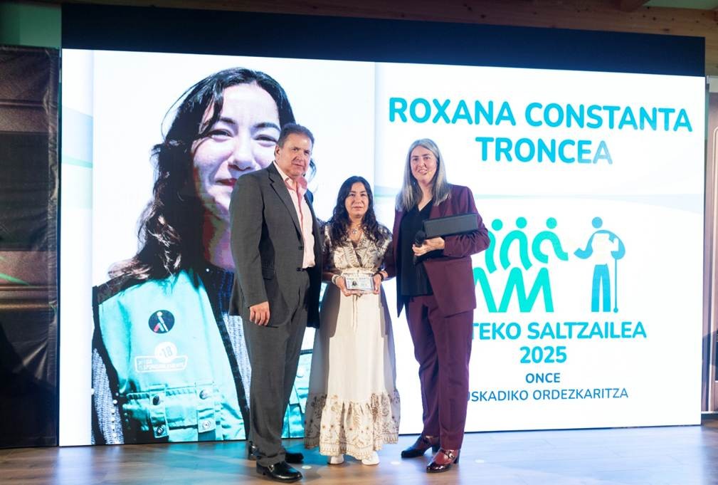 Roxana Troncea Zornotzako ONCEren saltzailea, Euskadiko Urteko Saltzaile