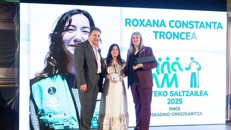 Roxana Troncea Zornotzako ONCEren saltzailea, Euskadiko Urteko Saltzaile