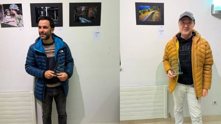 Sergi Perez de Pipaonek eta Paul Mendibilek jaso dituzte Berrizko XXVII. Argazki lehiaketaren sariak