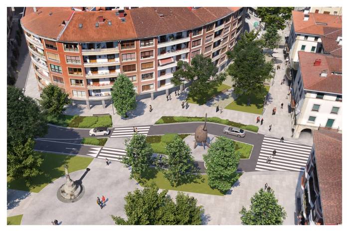 Karmen kalea oinezko egiteko lanak, martxan