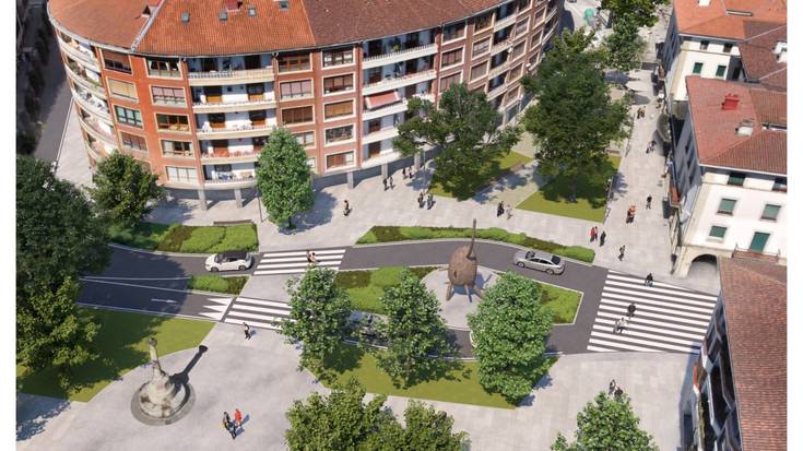 Karmen kalea oinezko egiteko lanak, martxan