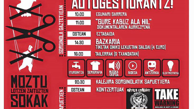 Autogestio Egunerako egitarau zabala prestatu dute