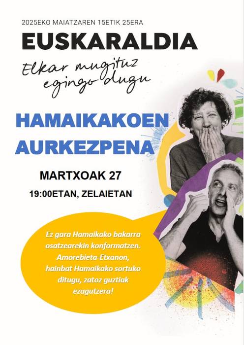 Euskaraldiarako hamaikakoen aurkezpena