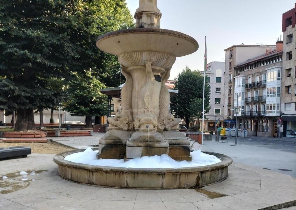 Xaboia bota dute Ezkurdiko iturrira eta udalak mantenu lanak egin beharko ditu
