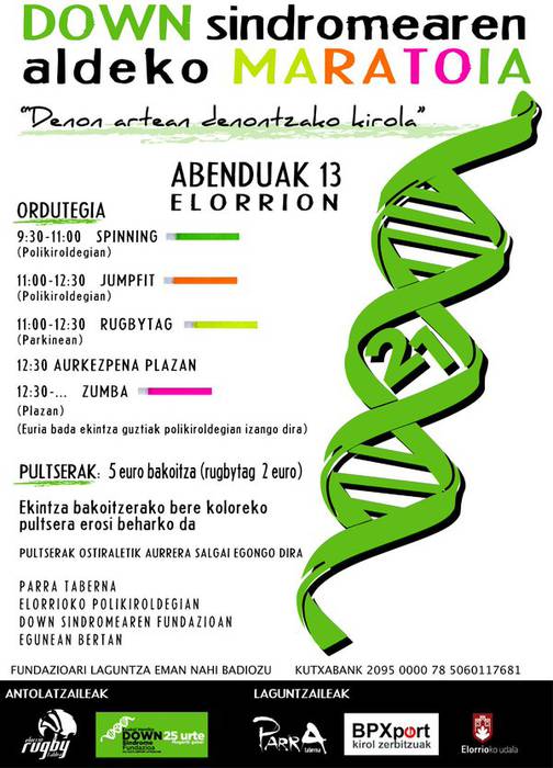 Down sindromearen aldeko maratoia
