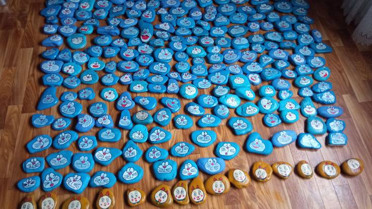 250 Doraemon baino gehiago Zornotzako kaleetan