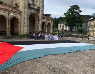 Palestinaren aldeko elkarretaratzea egin du Ikamak Durangon