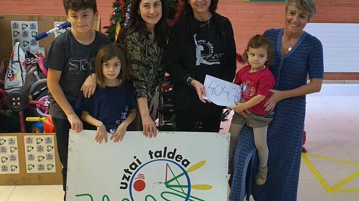 400 euro batu ditu Durangoko Uztai taldeak La Cuadri del Hospi elkartearentzat