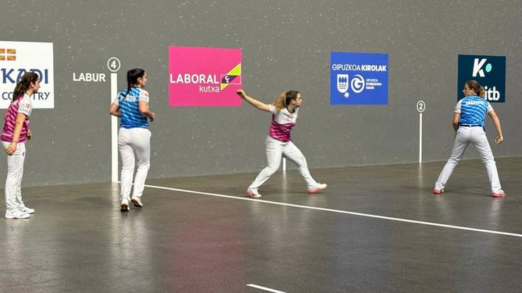Ainhoa Ruiz de Infantek eta Nora Mendizabalek ezin izan dute Binakako Txapelketa Nagusiko finalera sailkatu