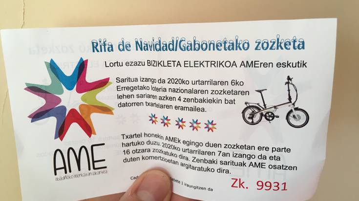 Herritarrak saritu ditu Abadiñoko Merkatarien Elkarteak, Gabonetako zozketan