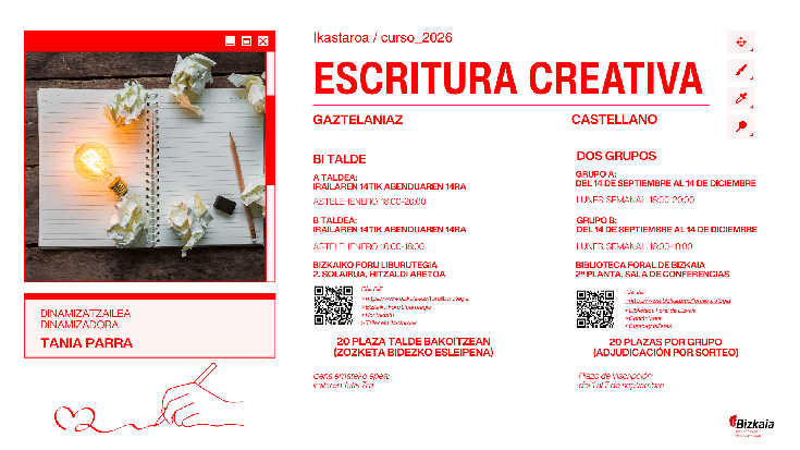 Ikastaroa: Escritura creativa