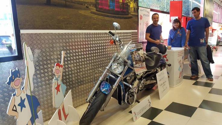 Lanzarotera joango da Fitoren Harley Davidson motorra