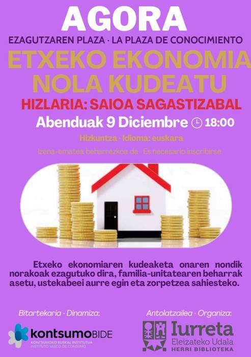 'Etxeko ekonomia nola kudeatu'
