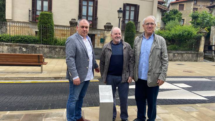 Plaka bat ipini dute Konbenio plazan, Zornotzako Itunetik 150 urte igaro direla gogoratzeko