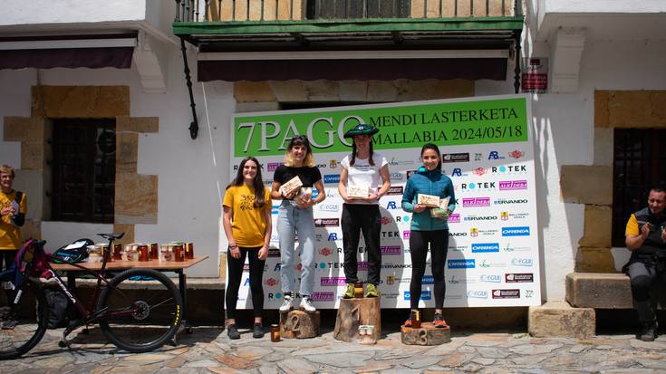 [ARGAZKI GALERIA]: Durangaldeko korrikalariak nagusi Zazpi Pago mendi lasterketako podiumean