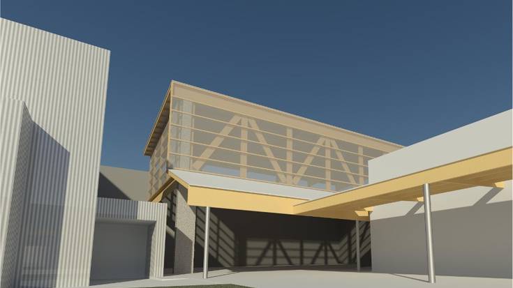 2026an hasiko dira Durangoko Institutuko frontoia eta patioa berritzen
