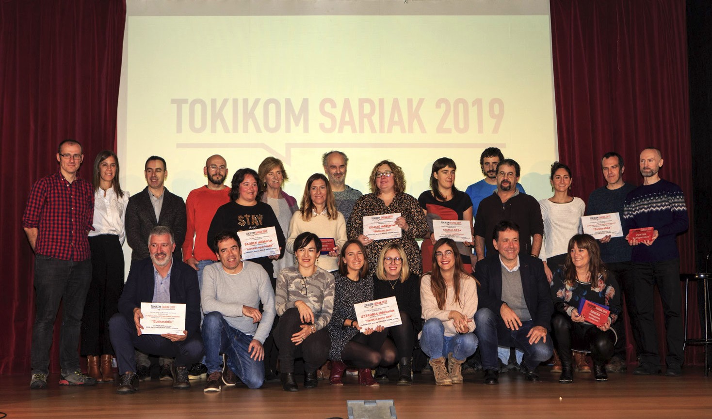 Barikuan banatuko dituzte TOKIKOM Sariak, Arrasaten