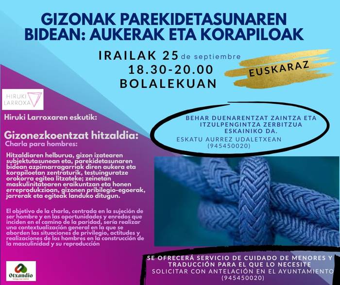 'Gizonak parekidetasunaren bidean: aukerak eta korapiloak'