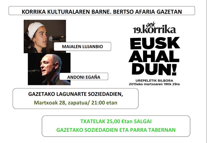 Maialen eta Andoni Gazetan