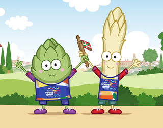 [BIDEOA]: Errigorak Orburutxo eta Zainzuriñe aurkeztu ditu, Korrikan parte hartuko duten pertsonaiak