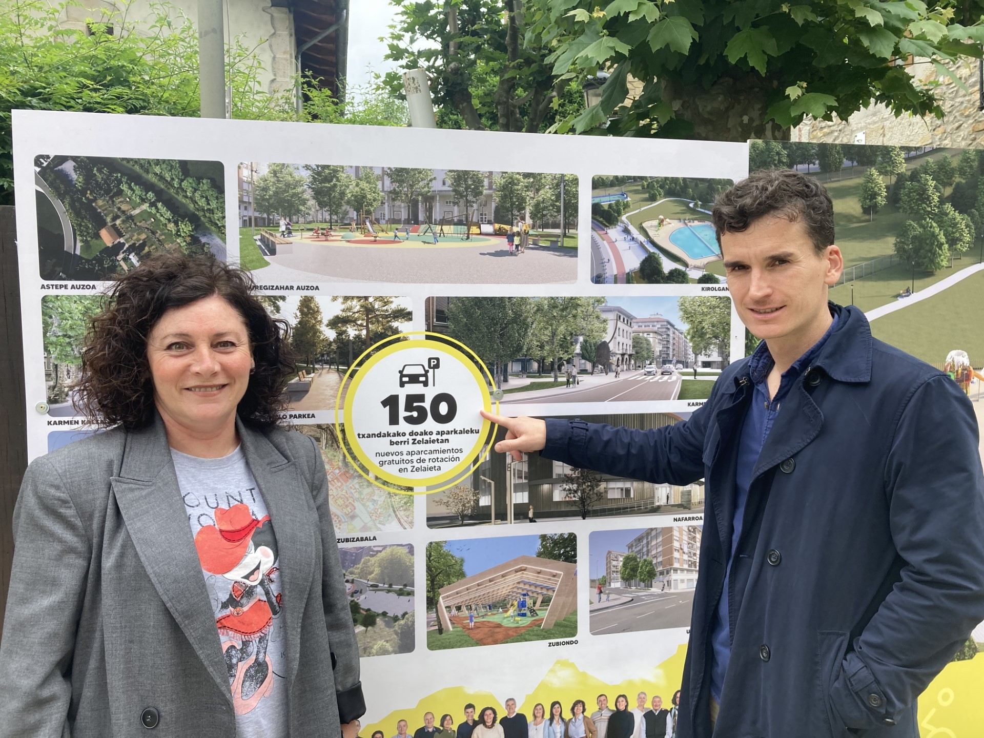 Zornotzako EAJk txandakako 150 aparkaleku ipini gura ditu Zelaieta parkean