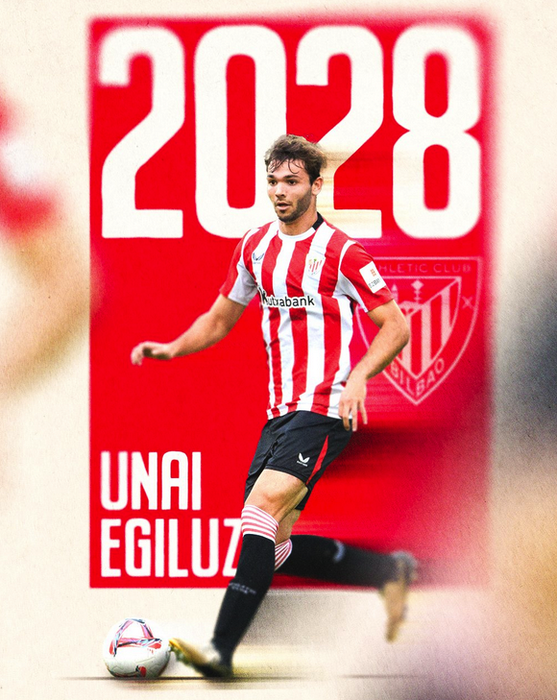 Unai Egiluzek 2028ra arteko kontratua sinatu du Athleticekin