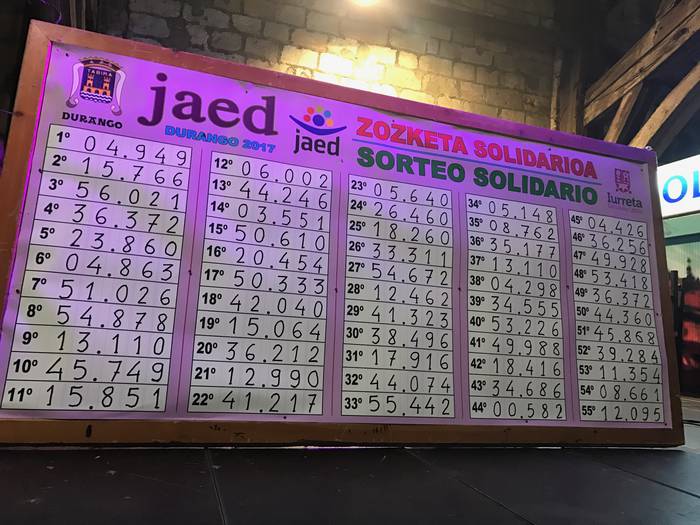 JAEDeko zozketako kotxea 04949 zenbakiarentzat