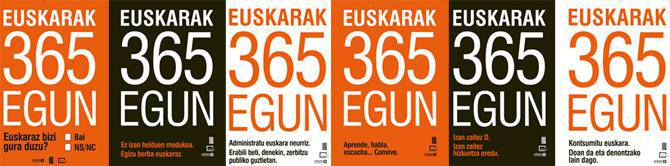 Euskara 365 egunetan erabiltzera gonbita