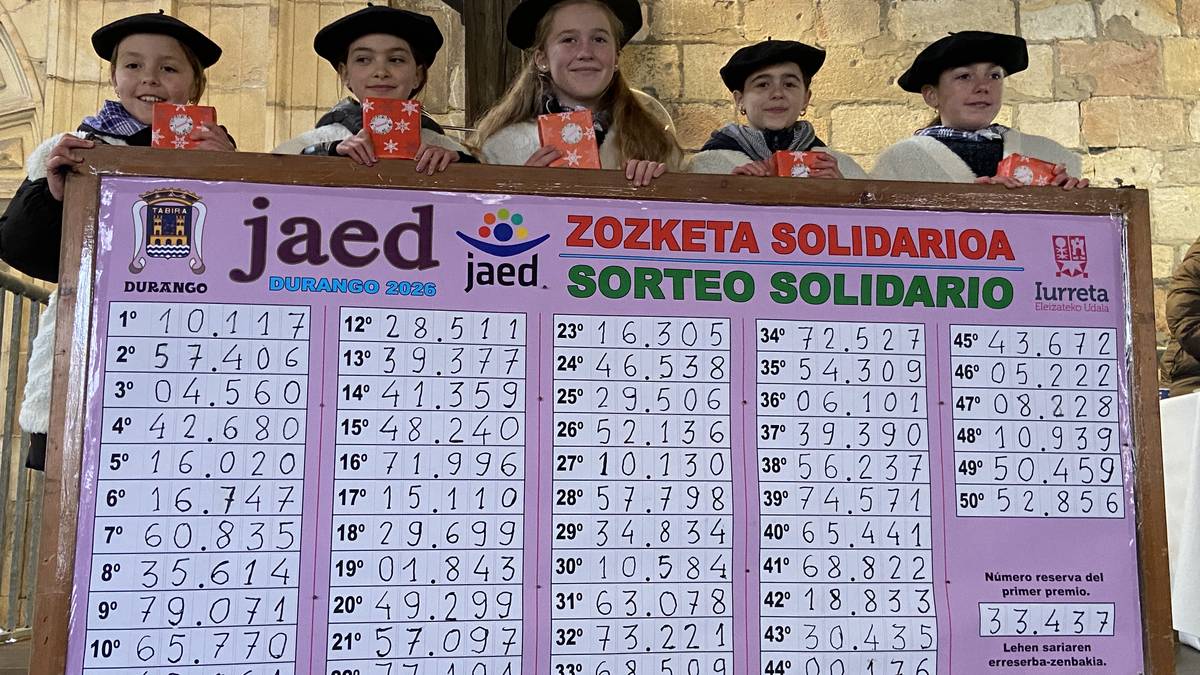 JAEDen zozketa solidarioaren emaitzak