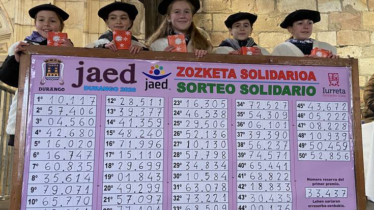 JAEDen zozketa solidarioaren emaitzak