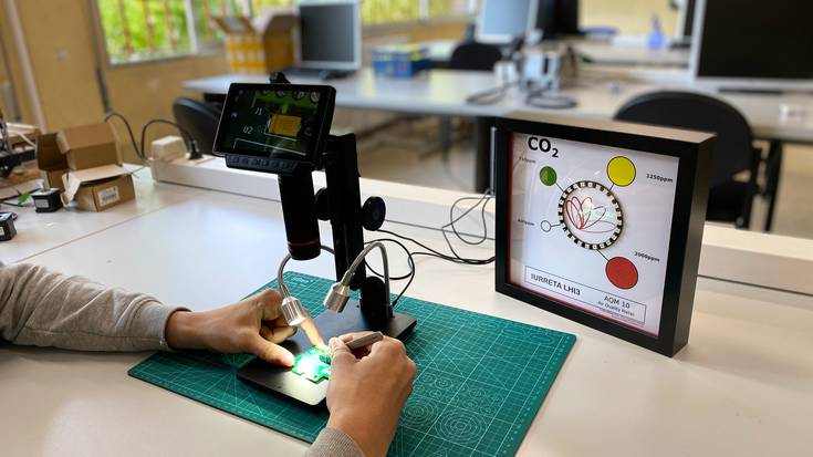 Iurretako Lanbide Heziketa zentroak airearen kalitatea ezagutzeko neurgailua garatu du