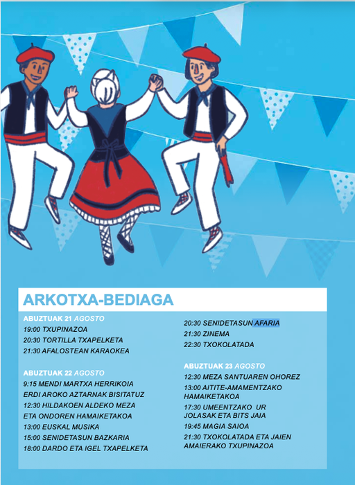 [EGITARAUA] Jai giroan murgiltzeko prest, Zornotzako Arkotxe-Bediaga auzoan