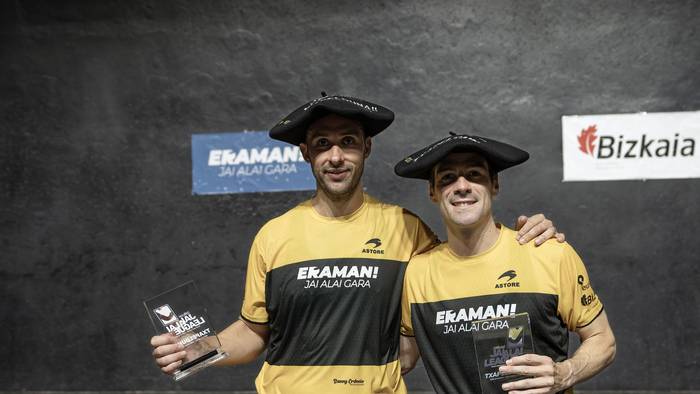 Xabi Barandika eta Imanol Lopez dira Jai Alai Leagueko txapeldun berriak