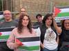 [BIDEOA]: Lau lantegitako beharginek bat egin dute Astolan, Palestinagazko elkartasunez