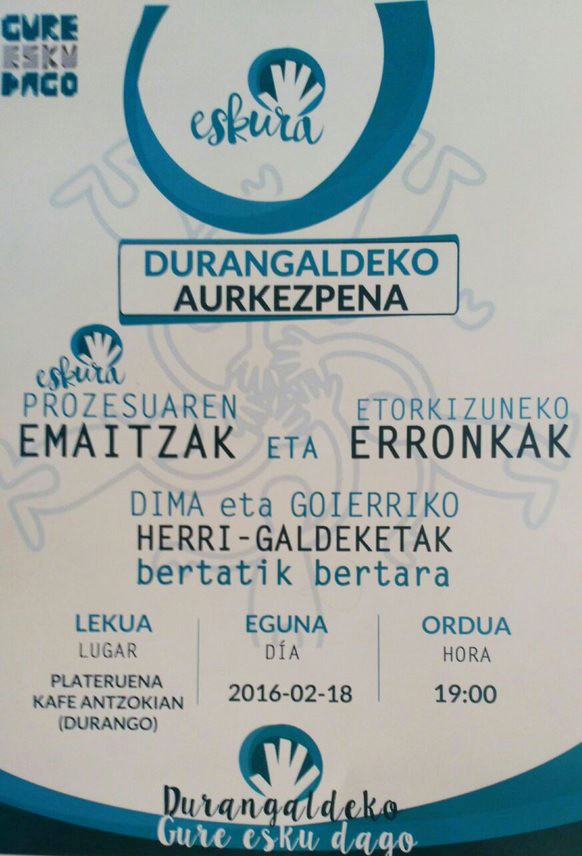 Dima eta Goierriko herri galdeketak gertutik ezagutzeko aukera eguenean