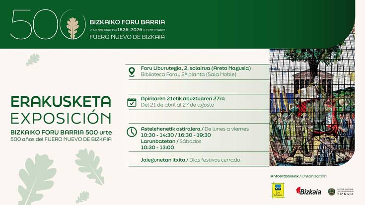 Erakusketa: Bizkaiko Foru Barria, V. mendeurrena