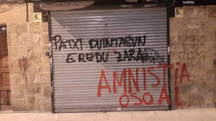 EAJk eta Abadiñoko Independenteek "gogor gaitzetsi" dituzte Batzokian agerturiko pintaketak
