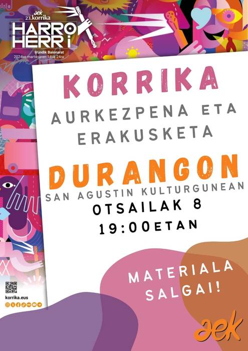 KORRIKA 23ren aurkezpena eta erakusketa